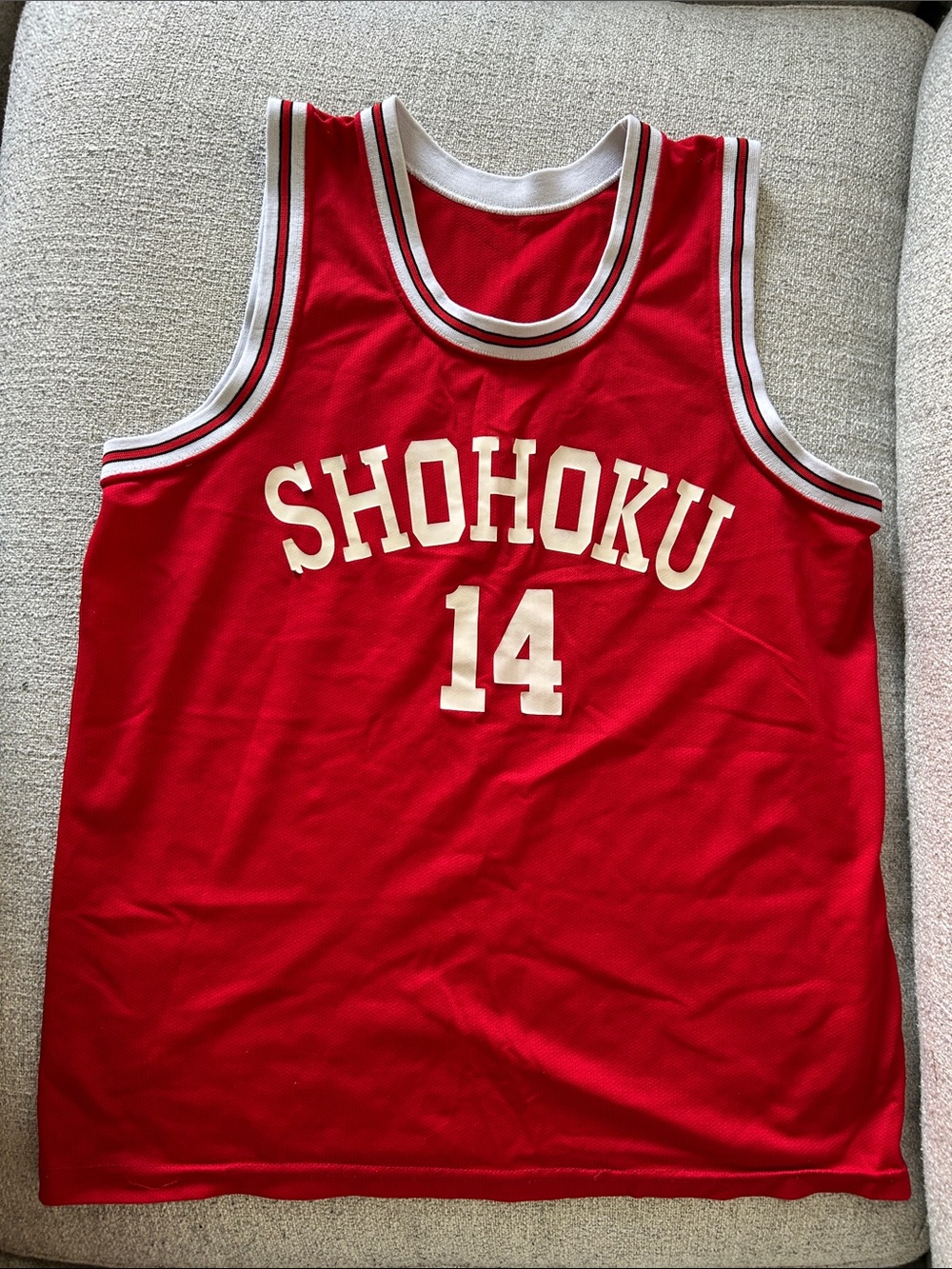 Slam Dunk Costume Shohoku #14 Red Basketball Jersey